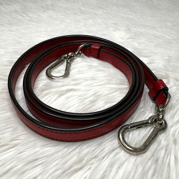 COACH Red Silver Replacement Shoulder Strap - Picture 1 of 7
